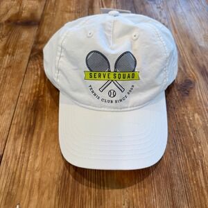 Prince Girls Serve Squad Tennis Club White Graphic Tennis Cap Hat Youth OSFA NWT